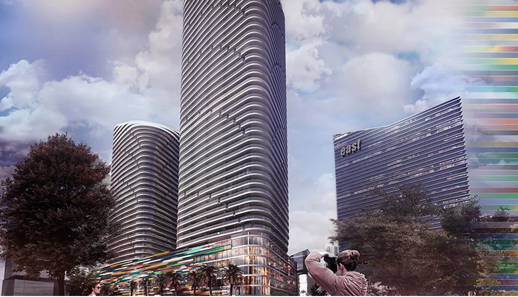 Brickell Heights East Tower — signature curving facade in Miami&rsquo;s Brickell neighborhood